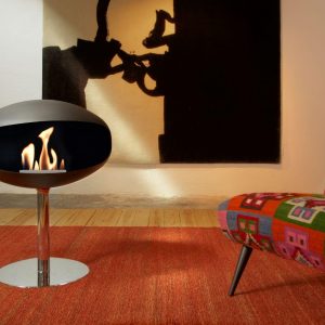 Cocoon Pedestal Fireplace - Living Fire