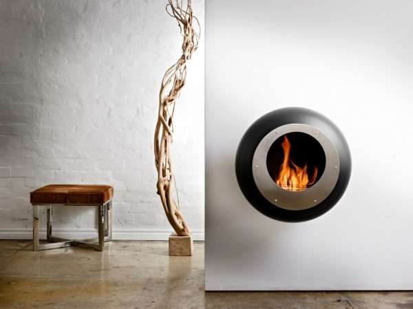 Cocoon Vellum Fireplace - Living Fire