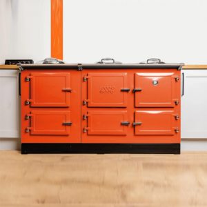 1600X 6 Door Electric Range Cooker Orange - Living Fire